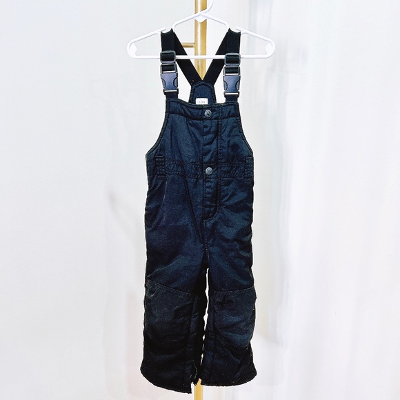 Gap black 2T Toddler Snow Bib Overalls - Picture 1 of 6